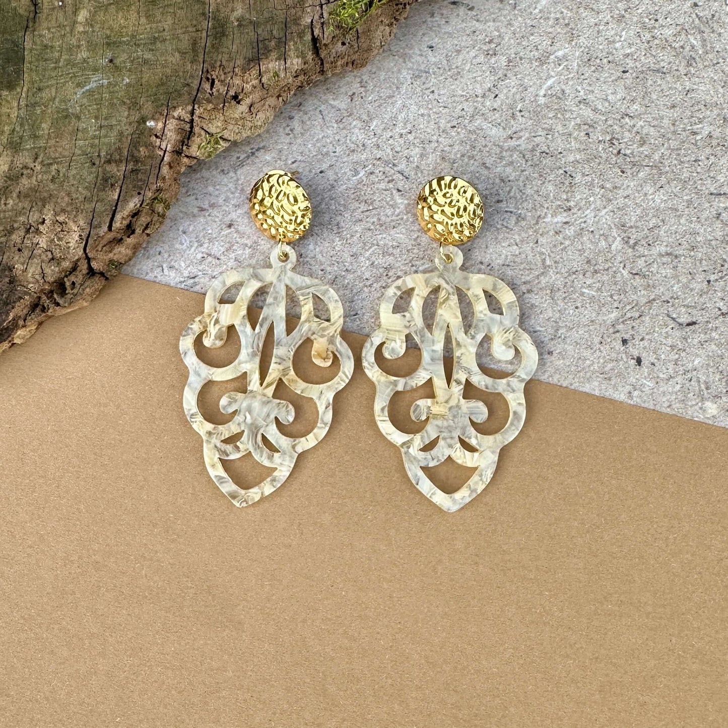 XXL-Ohrringe "Steine“