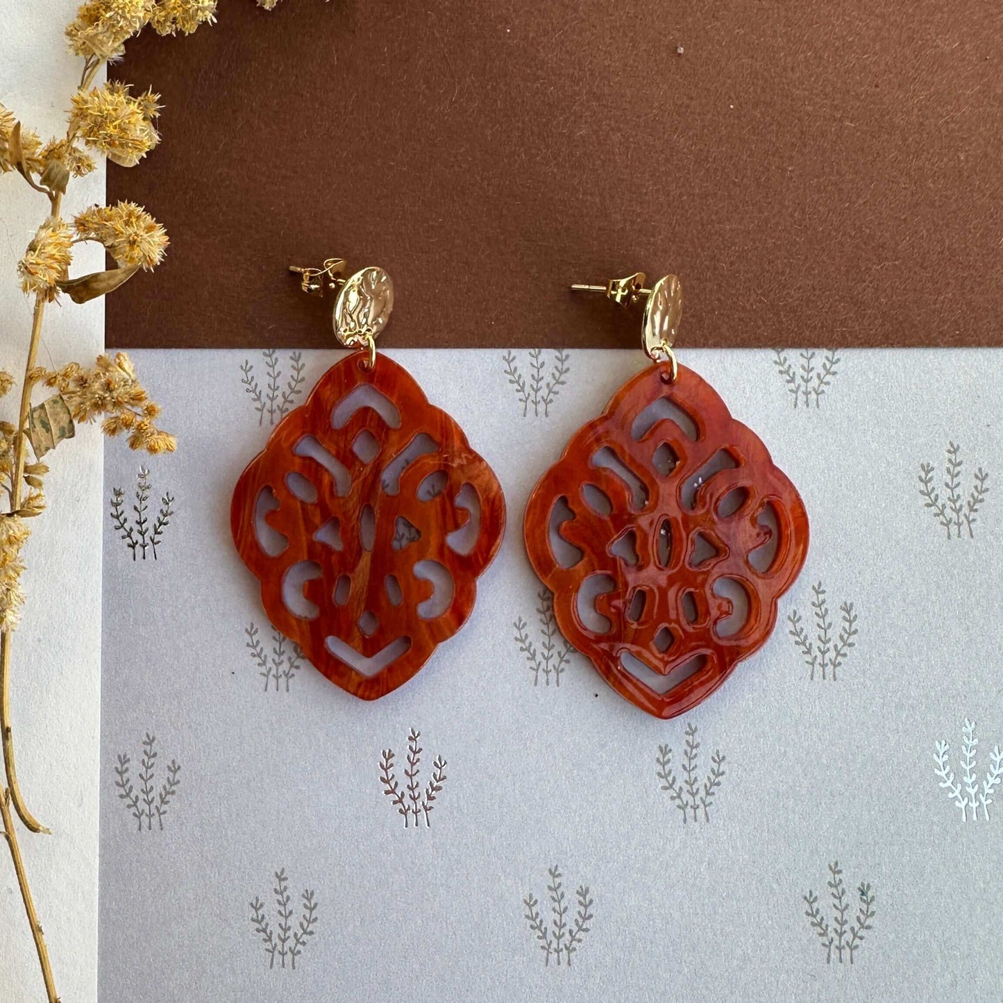 Ohrringe „Herbstbraun 2“