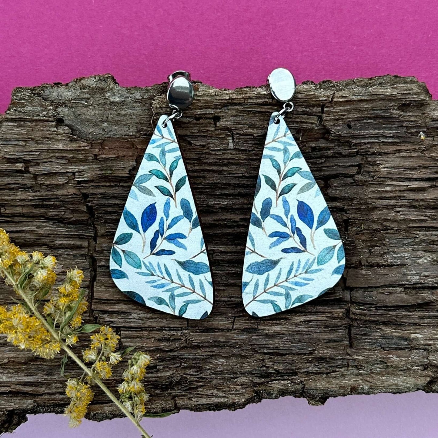 Ohrringe "blaue Blume"