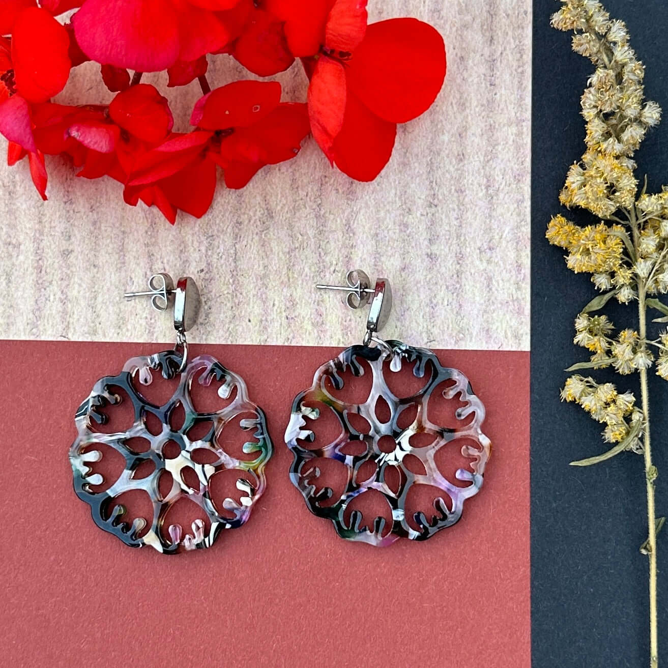 Ohrringe "dunkler Allrounder"