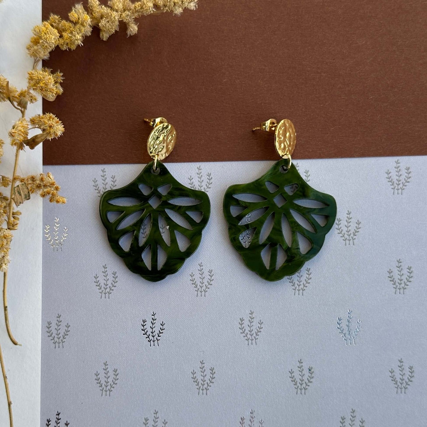 Ohrringe „Fichtengrün“