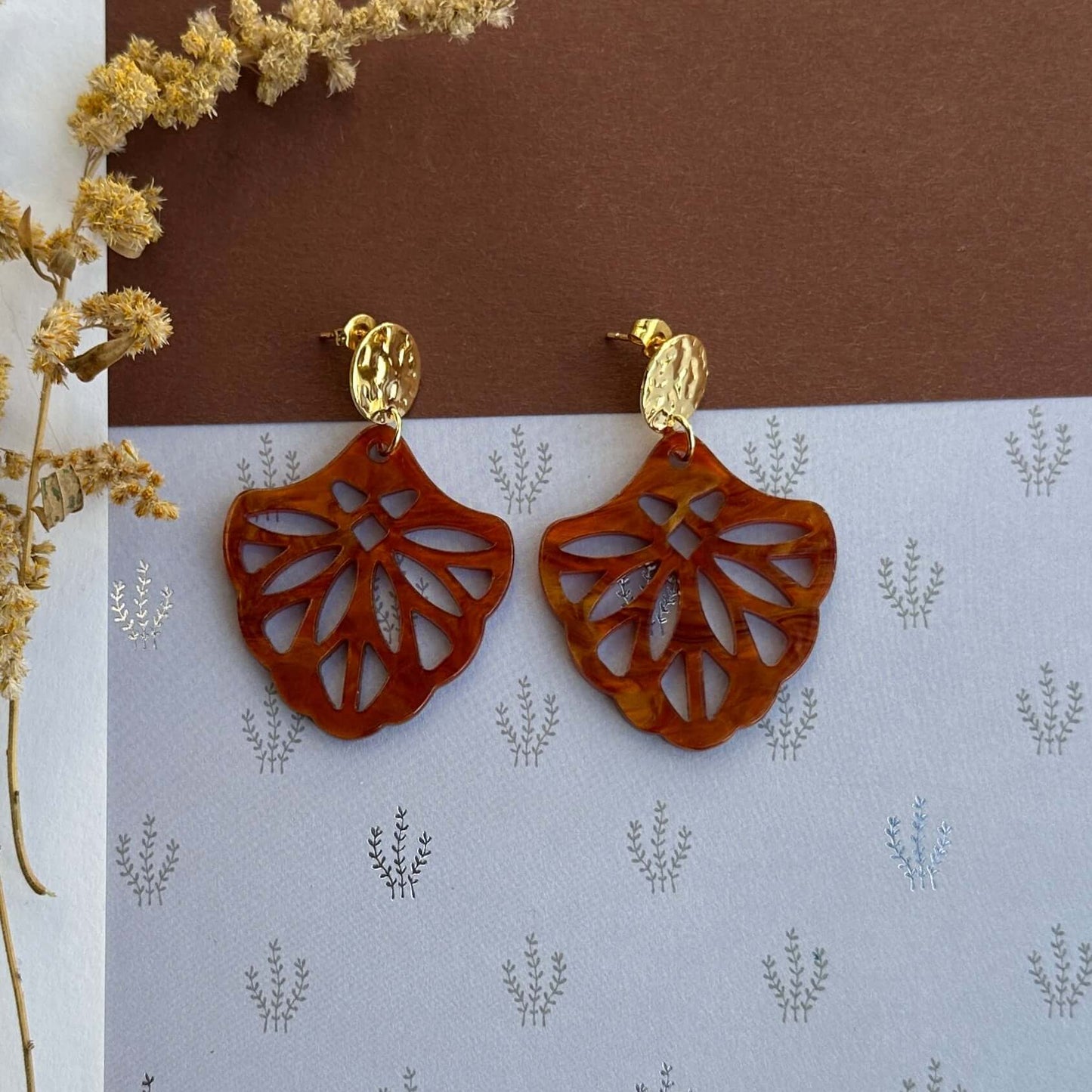 Ohrringe „Herbstbraun“