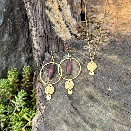 Set "goldener Laub"
